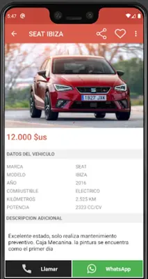 Venta de autos y vehículos usados - milAutos.net android App screenshot 12