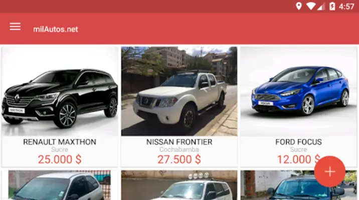 Venta de autos y vehículos usados - milAutos.net android App screenshot 1